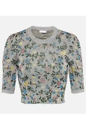 Paco rabanne Floral jacquard sweater