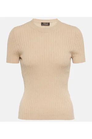 Loro Piana Ribbed-knit cashmere top