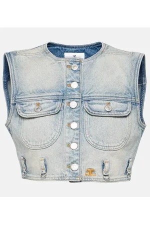 Courrèges CourrÃ¨ges Cropped denim vest