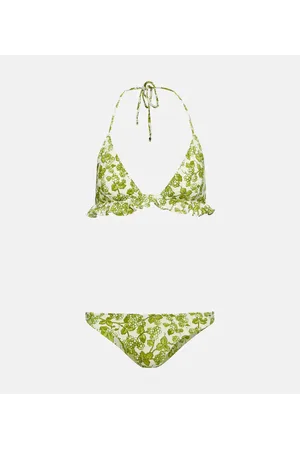 Etro Ruffle-trimmed printed bikini