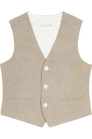 BONPOINT Angus linen and cotton vest