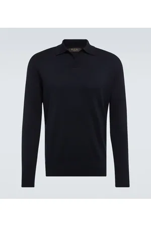 Loro Piana Buttonless wool polo shirt