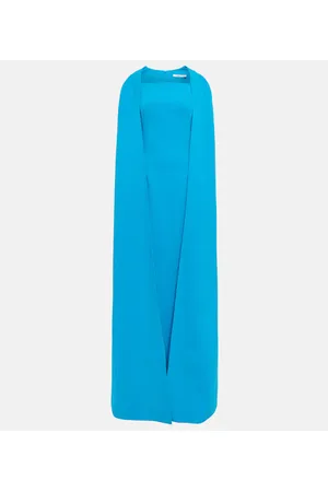 Safiyaa Cape crÃªpe maxi dress