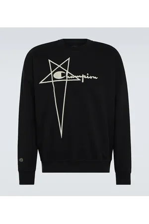 Rick Owens X ChampionÂ® embroidered cotton sweatshirt