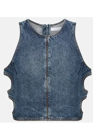Chloé ChloÃ© Cutout denim top