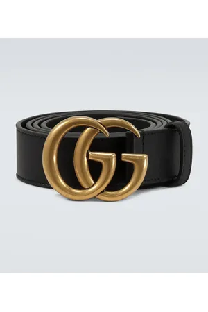 Gucci Leather belt with Double G buckle