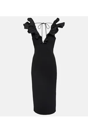 Rebecca Vallance Chloe crÃªpe midi dress