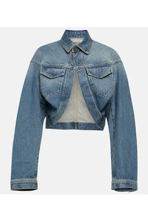 Alaïa AlaÃ¯a Cropped denim jacket