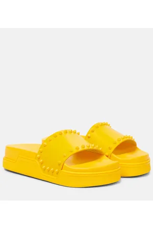 Christian Louboutin Pool Stud embellished slides