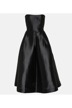 ALEX PERRY Strapless faille midi dress