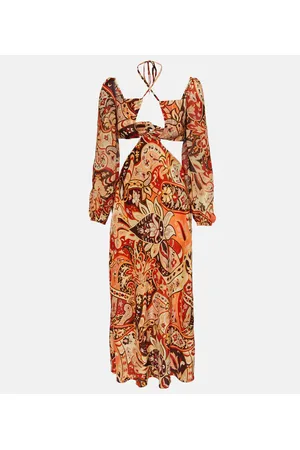 RIXO London Kamilla printed georgette maxi dress