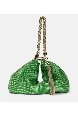 Jimmy Choo Callie crystal-embellished pouch