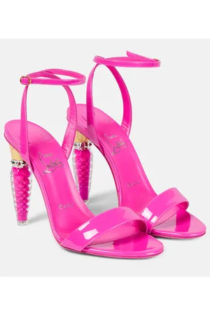 Christian Louboutin Lipgloss Queen patent leather sandals