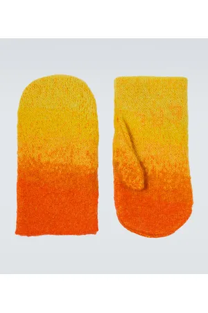 ERL Gradient mohair-blend mittens