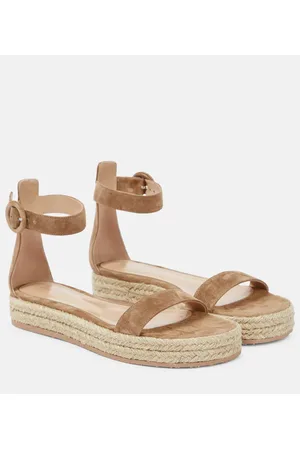 Gianvito Rossi Portofino suede espadrille sandals