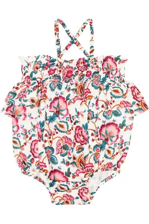 Louise Misha Baby Kumal floral cotton romper