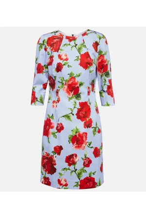 Carolina Herrera Printed cotton-blend mini dress