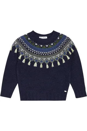 Tartine Et Chocolat Jacquard wool-blend sweater