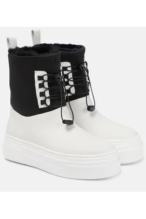 Khaite Culver leather snow boots