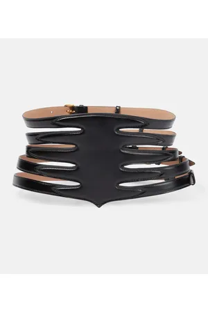 Alaïa AlaÃ¯a Multi slim leather belt