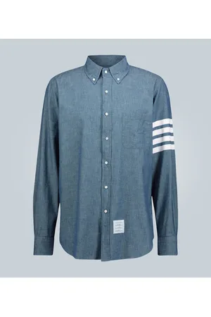 Thom Browne 4-Bar chambray shirt