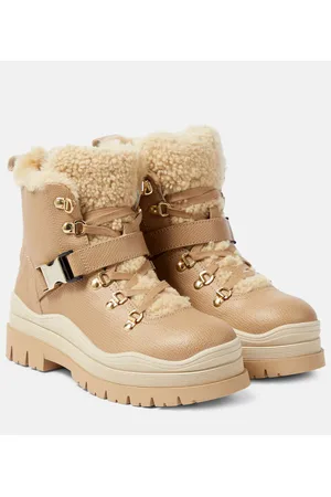 Bogner Arosa shearling-trimmed leather boots