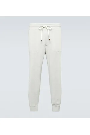 Brunello Cucinelli Ribbed-knit cotton sweatpants