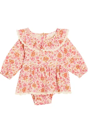 Louise Misha Baby India floral cotton playsuit