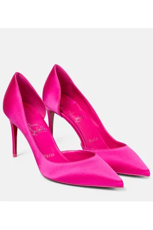 Christian Louboutin Iriza 85 silk satin pumps