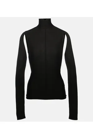 Khaite Marlowe virgin wool turtleneck top