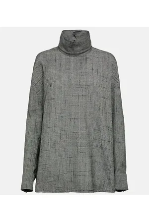 Bottega Veneta Oversized high-neck blouse