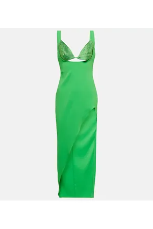 GIUSEPPE DI MORABITO Crystal-embellished midi dress