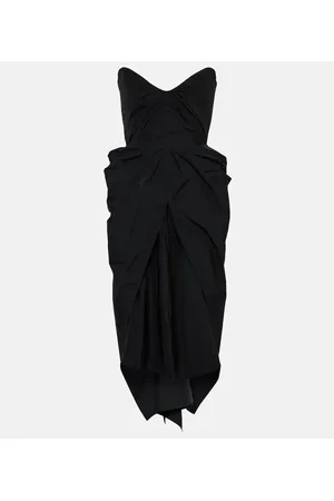 MATICEVSKI Fincher draped bustier midi dress