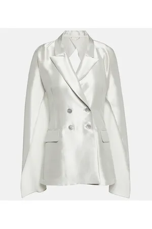 Max Mara Bridal Pasta silk-blend satin blazer