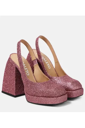 NODALETO Bulla Jill glitter slingback pumps
