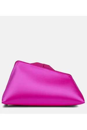 The Attico 8.30 PM silk-blend clutch