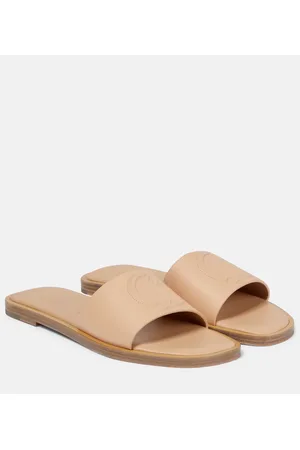 Christian Louboutin CL embossed leather slides
