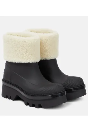 Chloé ChloÃ© Raina shearling-trimmed ankle boots