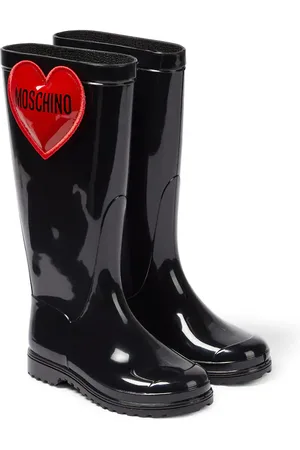 Moschino AppliquÃ© rain boots