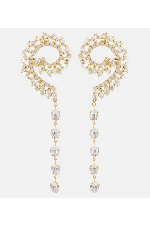 MAGDA BUTRYM Embellished spiral drop earrings