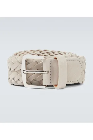 Loro Piana Woven suede belt