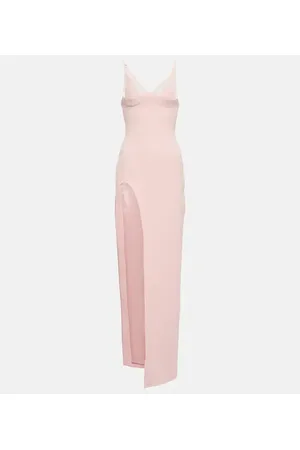 DAVID KOMA Side-slit maxi dress