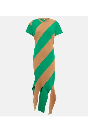 Stella McCartney Striped knit midi dress