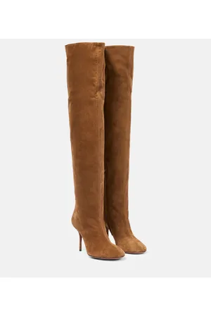 Alaïa AlaÃ¯a Fluide 90 suede boots