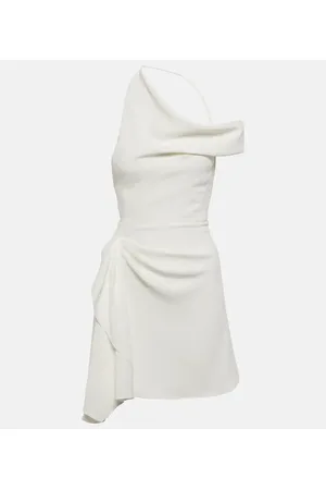 MATICEVSKI Dossier asymmetric crÃªpe minidress