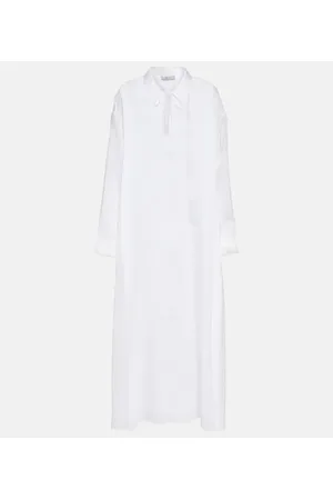 ASCENO Linen midi dress