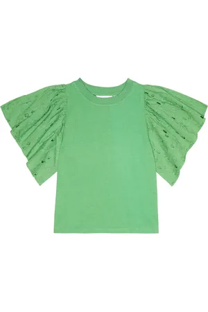 Molo Ritza broderie anglaise cotton top
