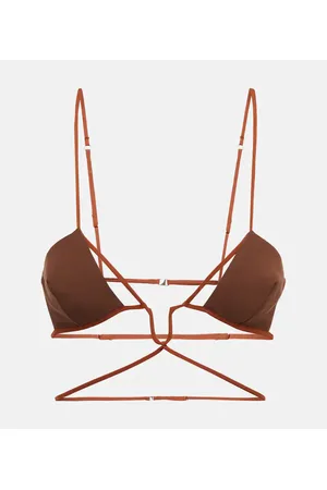 Nensi Dojaka Cutout cotton bra top