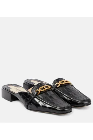 Tom Ford Whitney croc-effect leather mules