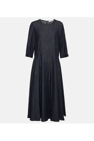 Max Mara Valery denim midi dress